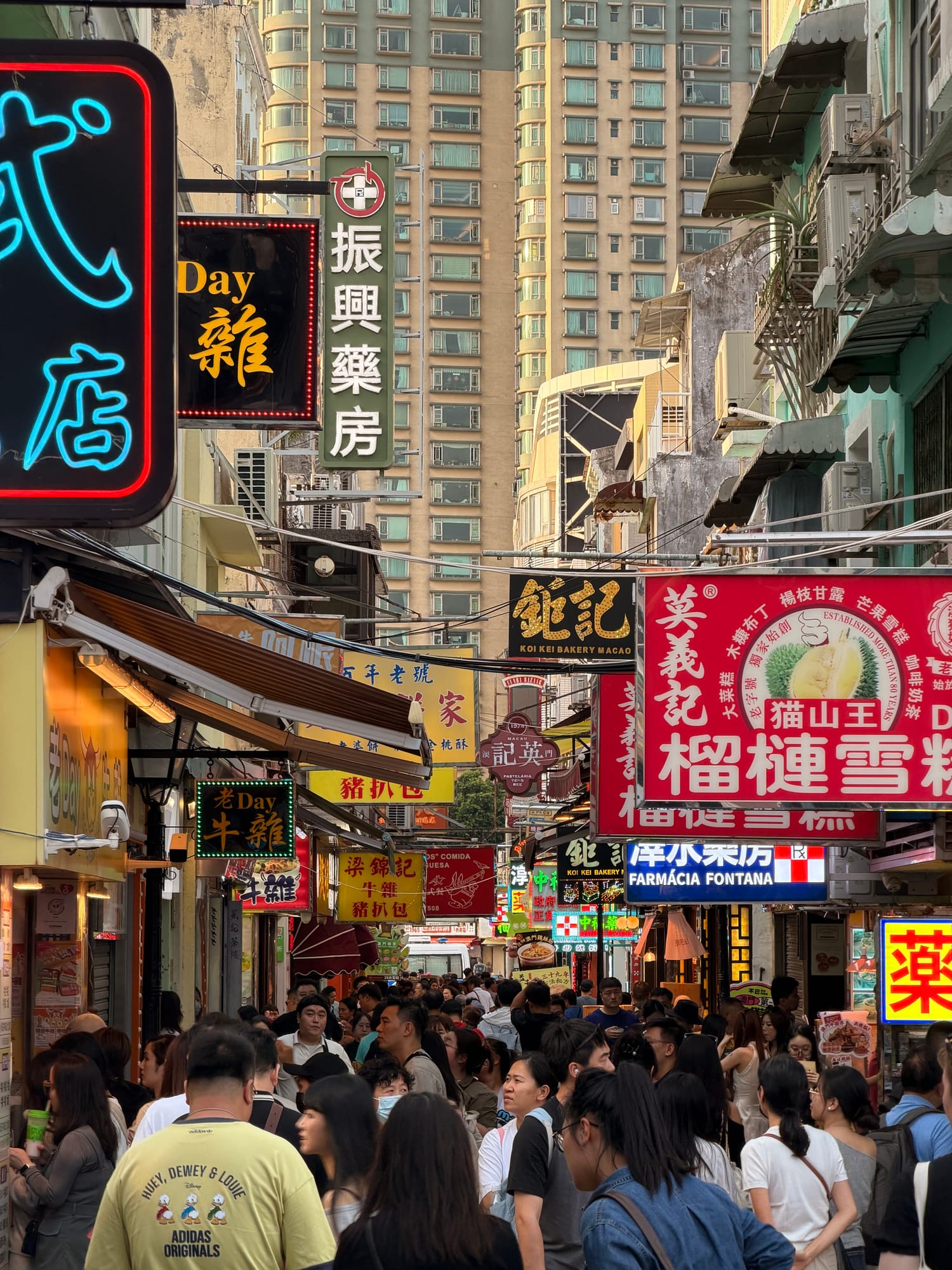 Trip photo: Macau old town by neon, an hour after the cash-only taxi lesson