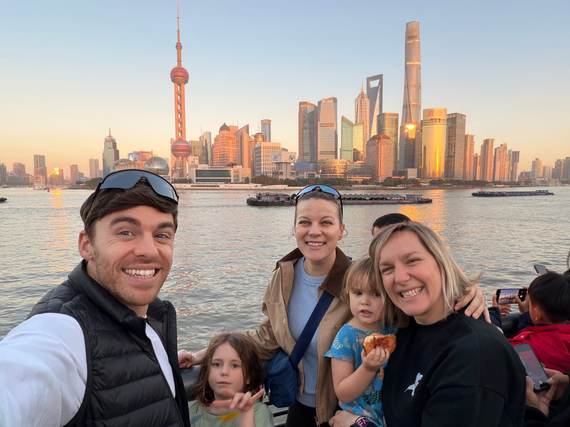 Trip photo: the Bund at golden hour, the first place in China that felt like a real city