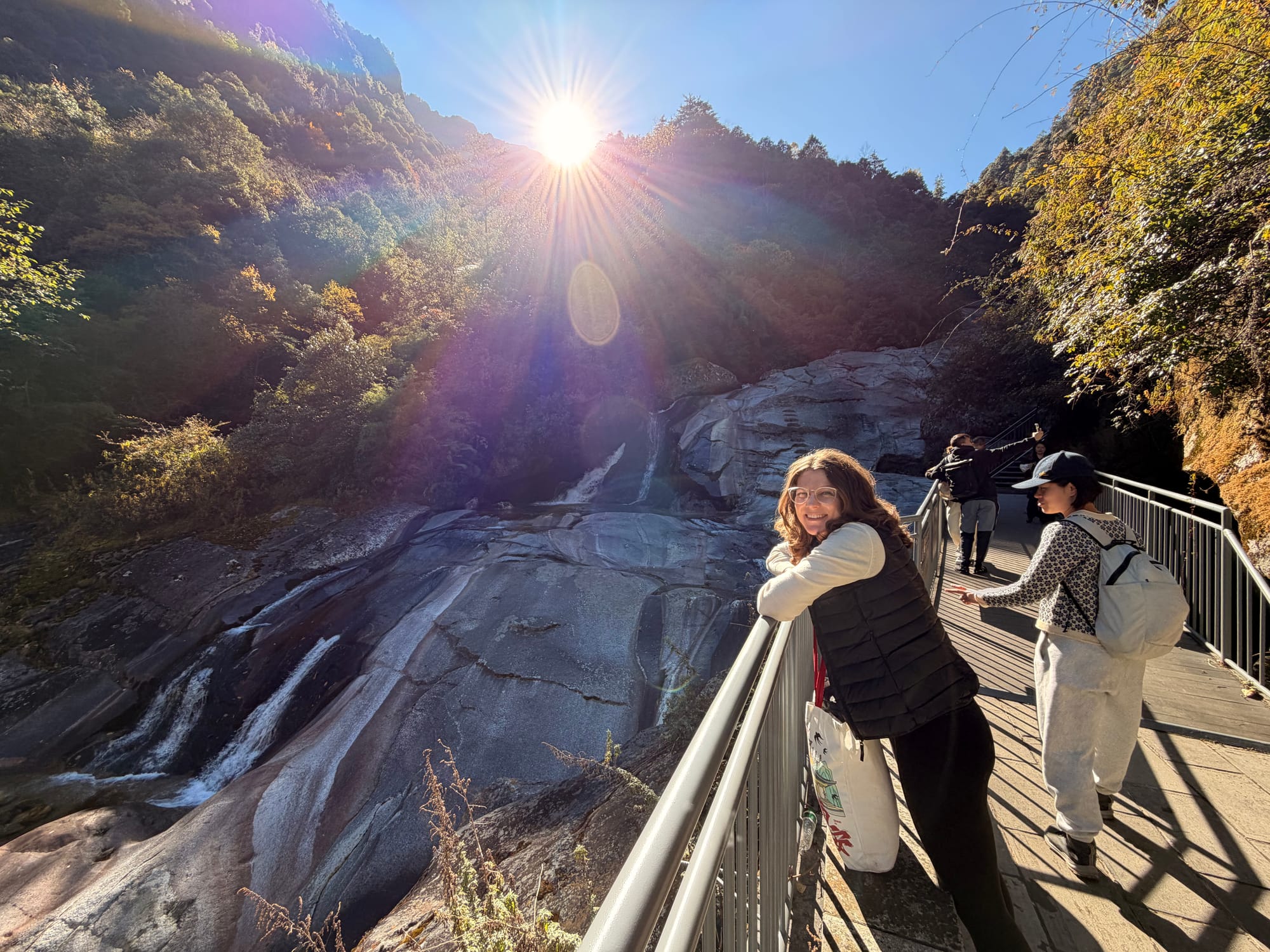 Trip photo: the Cangshan mountainside path we walked before dinner at the nunnery