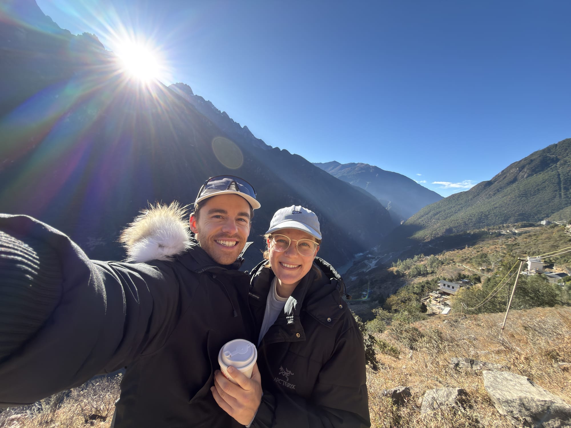 Trip photo: coffee on the high trail at sunrise, on the walk to Halfway House