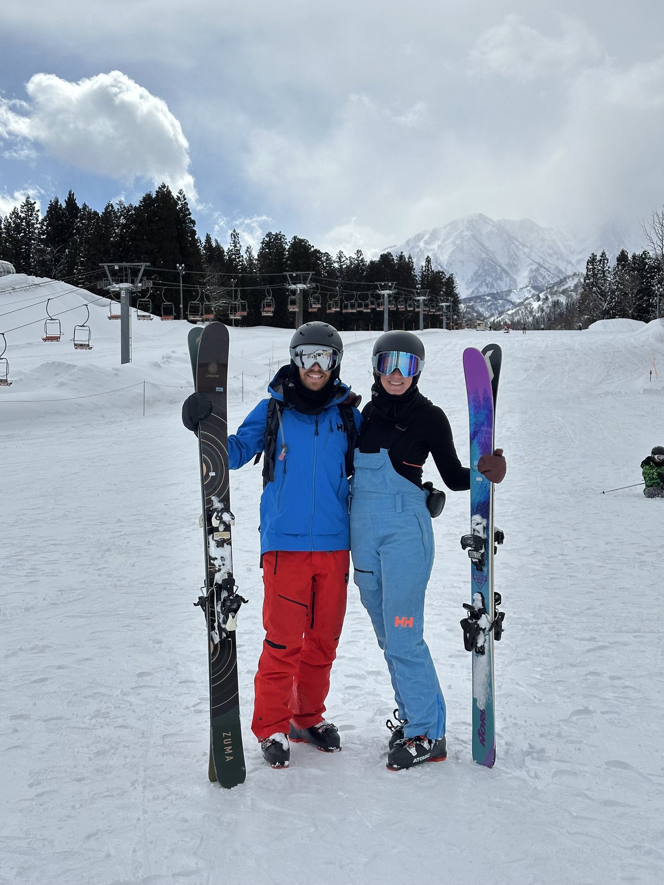 Trip photo: skis ready outside on Honshu in 2025